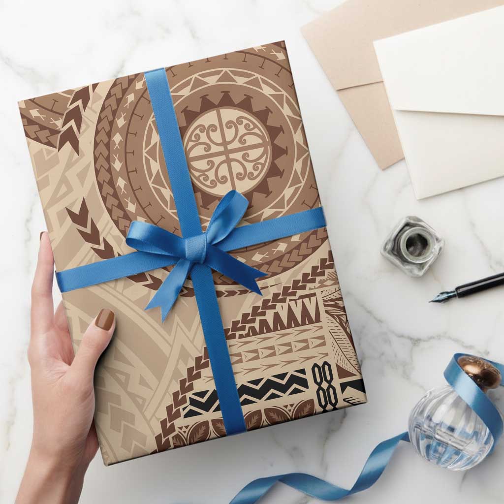 Samoa Siapo Pattern Simple Style Wrapping Paper - Polynesian Pride