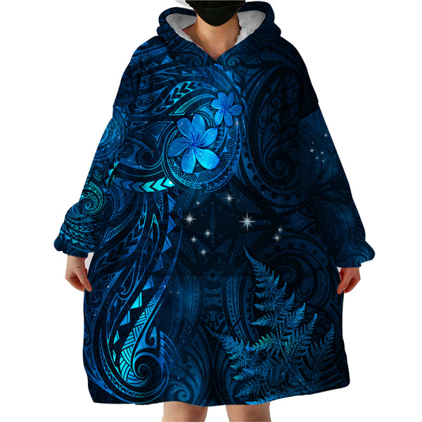 New Zealand Matariki Wearable Blanket Hoodie Maori New Year LT05