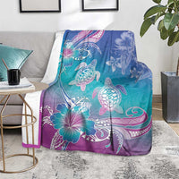Polynesia Sea Turtle Couple Blanket Love Is Life