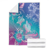 Polynesia Sea Turtle Couple Blanket Love Is Life