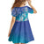 Polynesia Sea Turtle Couple Family Matching Short Sleeve Bodycon Dress and Hawaiian Shirt Love Is Life