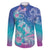 Polynesia Sea Turtle Couple Family Matching Short Sleeve Bodycon Dress and Hawaiian Shirt Love Is Life