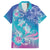 Polynesia Sea Turtle Couple Family Matching Tank Maxi Dress and Hawaiian Shirt Love Is Life