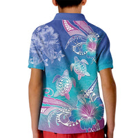 Polynesia Sea Turtle Couple Kid Polo Shirt Love Is Life