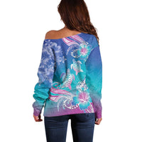 Polynesia Sea Turtle Couple Off Shoulder Sweater Love Is Life
