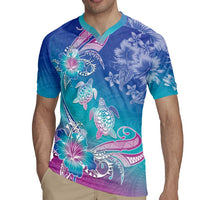 Polynesia Sea Turtle Couple Rugby Jersey Love Is Life