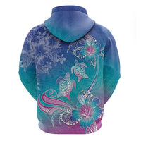 Polynesia Sea Turtle Couple Zip Hoodie Love Is Life