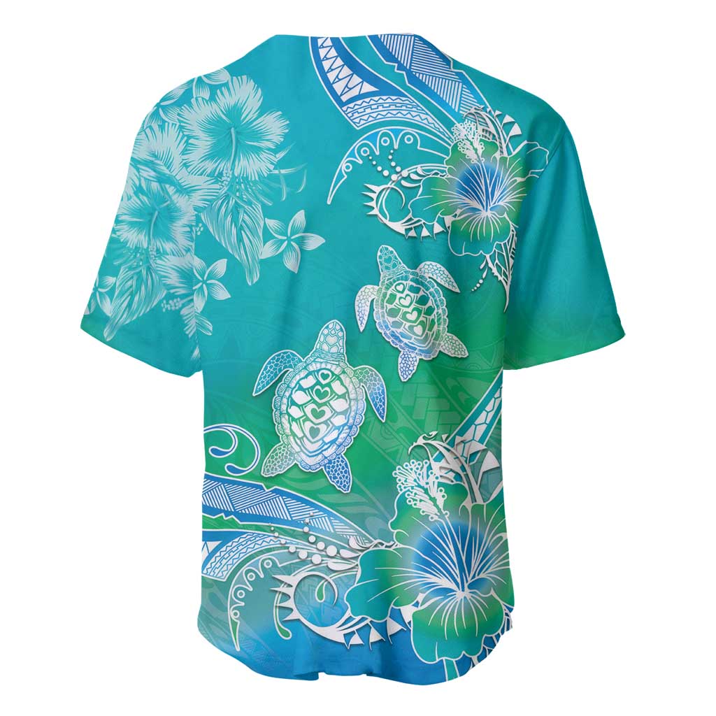 Polynesia Sea Turtle Couple Baseball Jersey I Am Turtley In Love With You