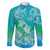 Polynesia Sea Turtle Couple Family Matching Long Sleeve Bodycon Dress and Hawaiian Shirt I Am Turtley In Love With You