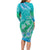 Polynesia Sea Turtle Couple Family Matching Long Sleeve Bodycon Dress and Hawaiian Shirt I Am Turtley In Love With You