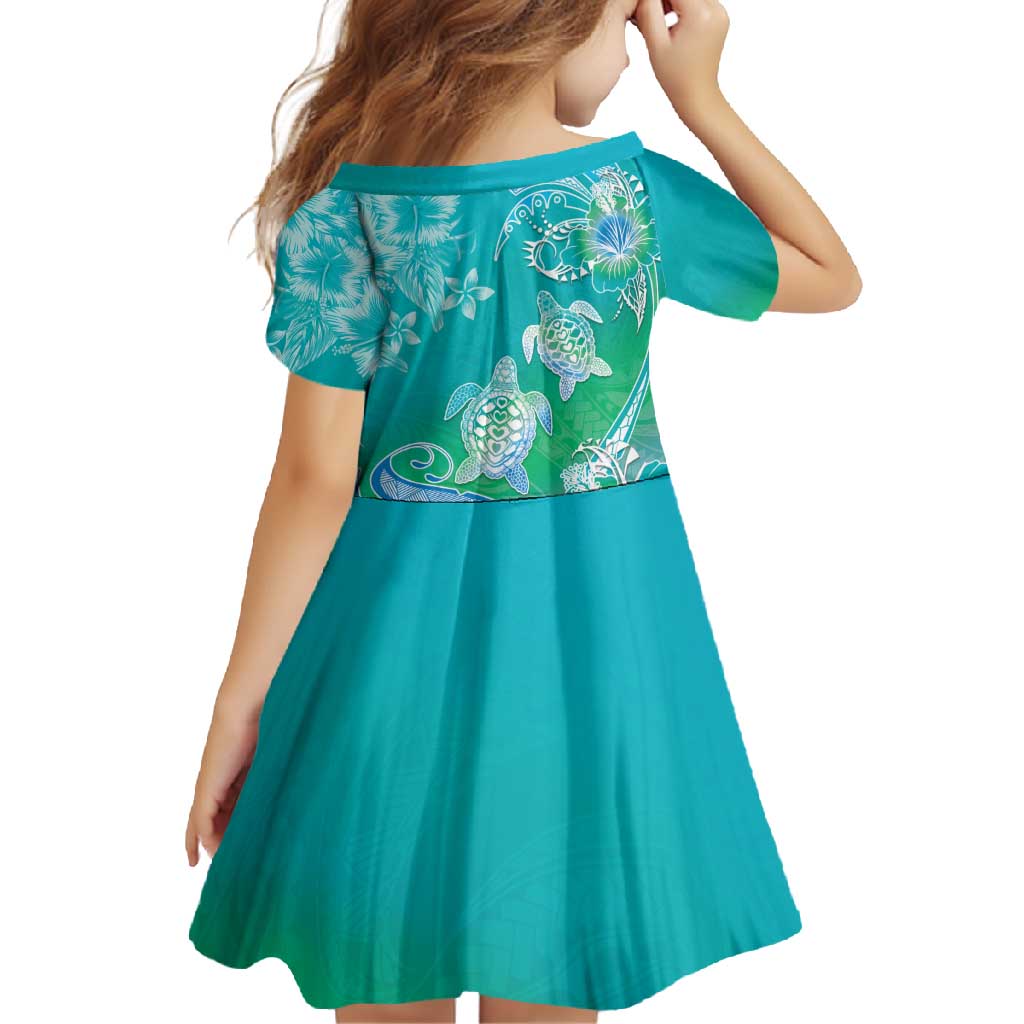 Polynesia Sea Turtle Couple Family Matching Mermaid Dress and Hawaiian Shirt I Am Turtley In Love With You