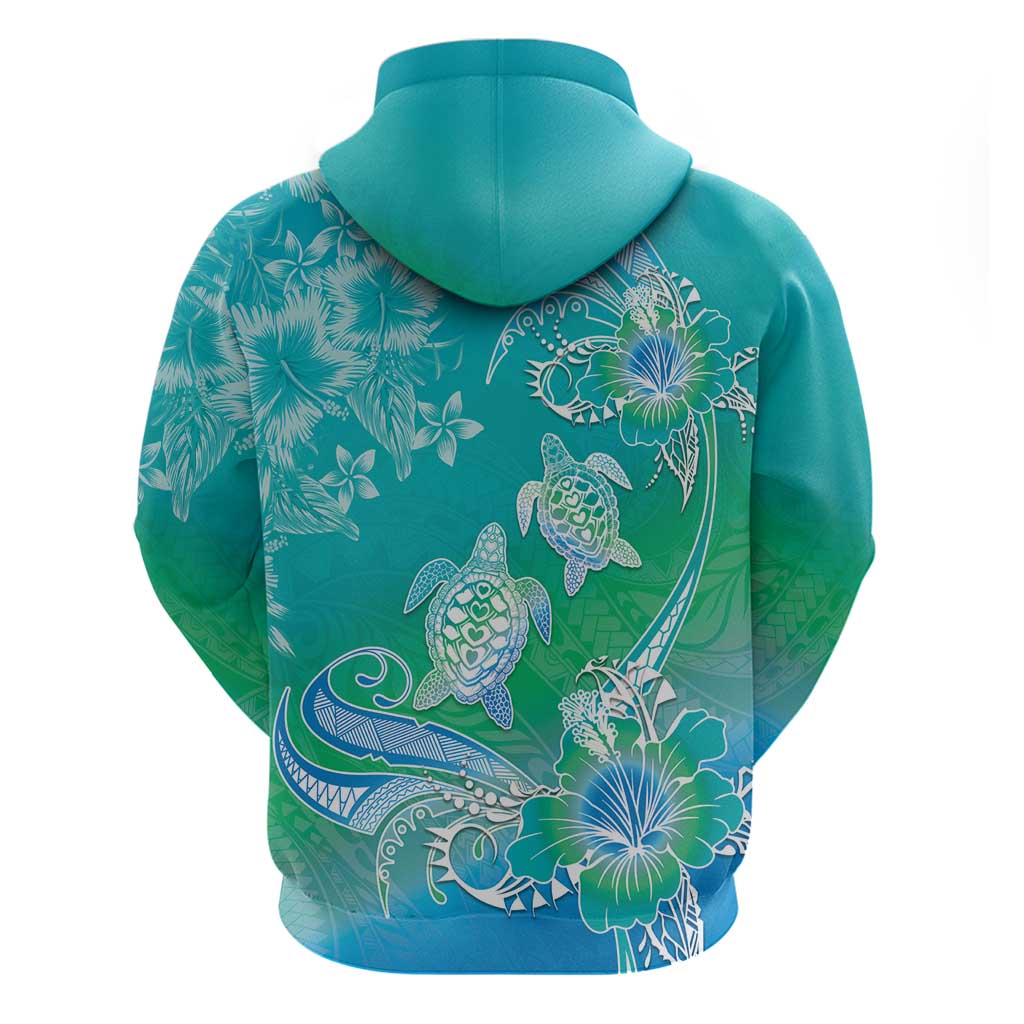 Polynesia Sea Turtle Couple Hoodie I Am Turtley In Love With You