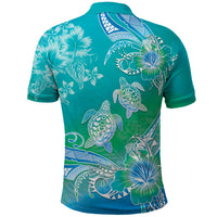 Polynesia Sea Turtle Couple Polo Shirt I Am Turtley In Love With You