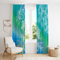 Polynesia Sea Turtle Couple Window Curtain I Am Turtley In Love With You