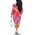 Polynesia Sea Turtle Couple Family Matching Off The Shoulder Long Sleeve Dress and Hawaiian Shirt One Soul One Love