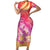 Polynesia Sea Turtle Couple Family Matching Short Sleeve Bodycon Dress and Hawaiian Shirt One Soul One Love