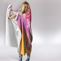 Polynesia Sea Turtle Couple Hooded Blanket One Soul One Love