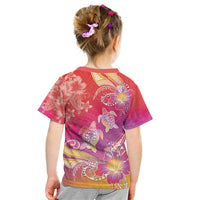 Polynesia Sea Turtle Couple Kid T Shirt One Soul One Love