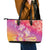 Polynesia Sea Turtle Couple Leather Tote Bag One Soul One Love