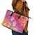 Polynesia Sea Turtle Couple Leather Tote Bag One Soul One Love