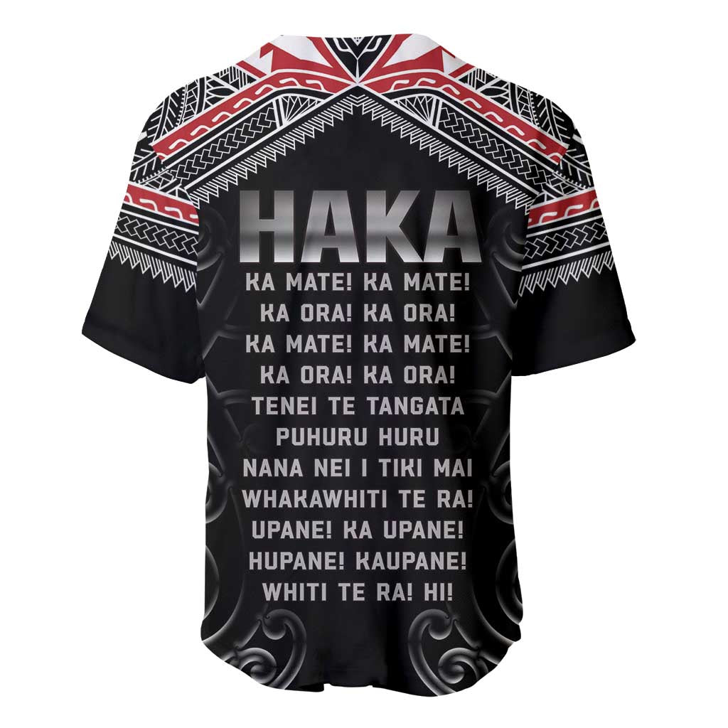 New Zealand Aotearoa Baseball Jersey Traditional Kapa Haka LT05 - Polynesian Pride