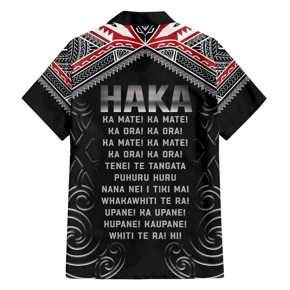 New Zealand Aotearoa Family Matching Off The Shoulder Long Sleeve Dress and Hawaiian Shirt Traditional Kapa Haka