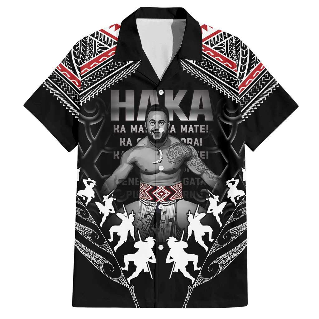 New Zealand Aotearoa Family Matching Off Shoulder Short Dress and Hawaiian Shirt Traditional Kapa Haka