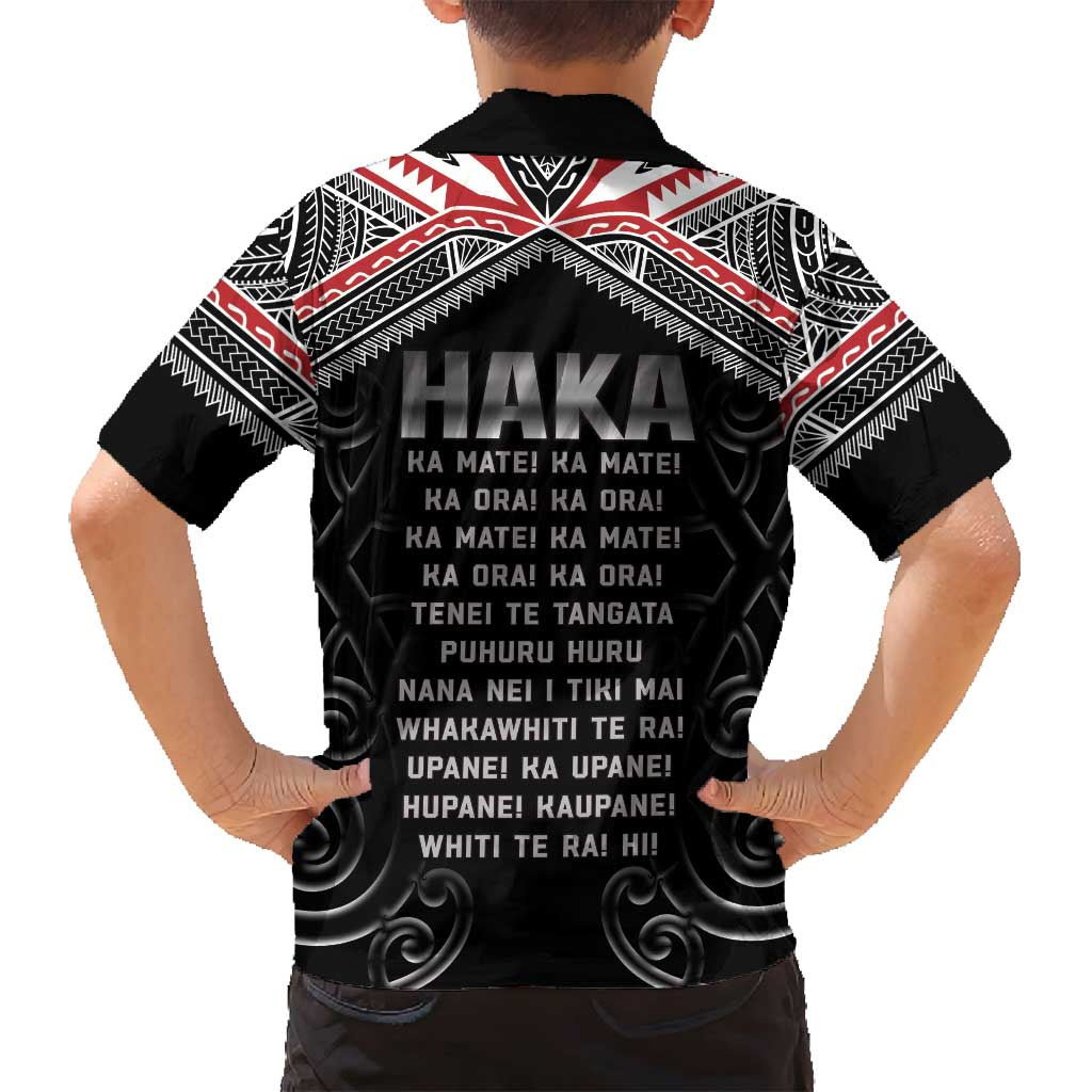 New Zealand Aotearoa Family Matching Tank Maxi Dress and Hawaiian Shirt Traditional Kapa Haka LT05 - Polynesian Pride