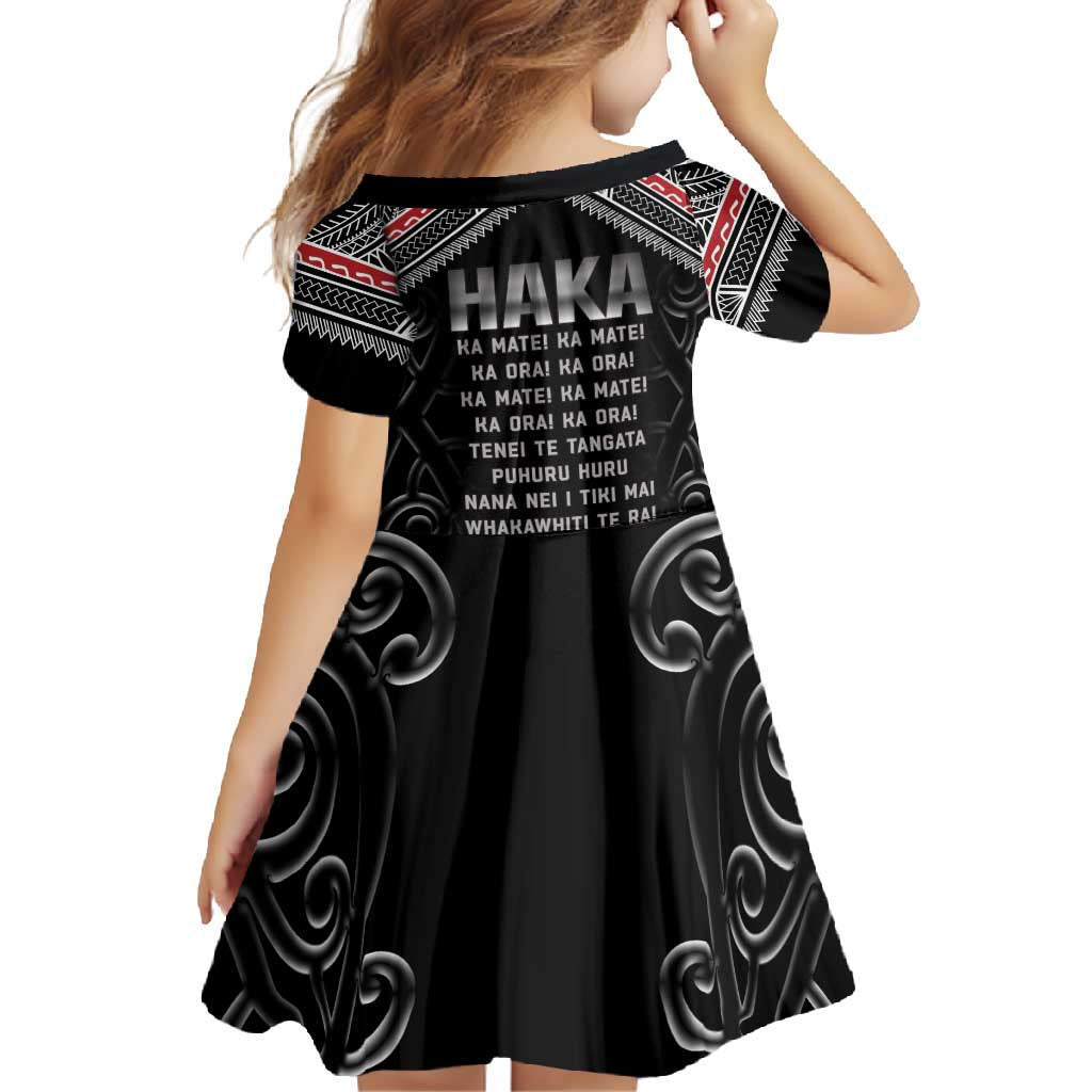 New Zealand Aotearoa Family Matching Tank Maxi Dress and Hawaiian Shirt Traditional Kapa Haka LT05 - Polynesian Pride