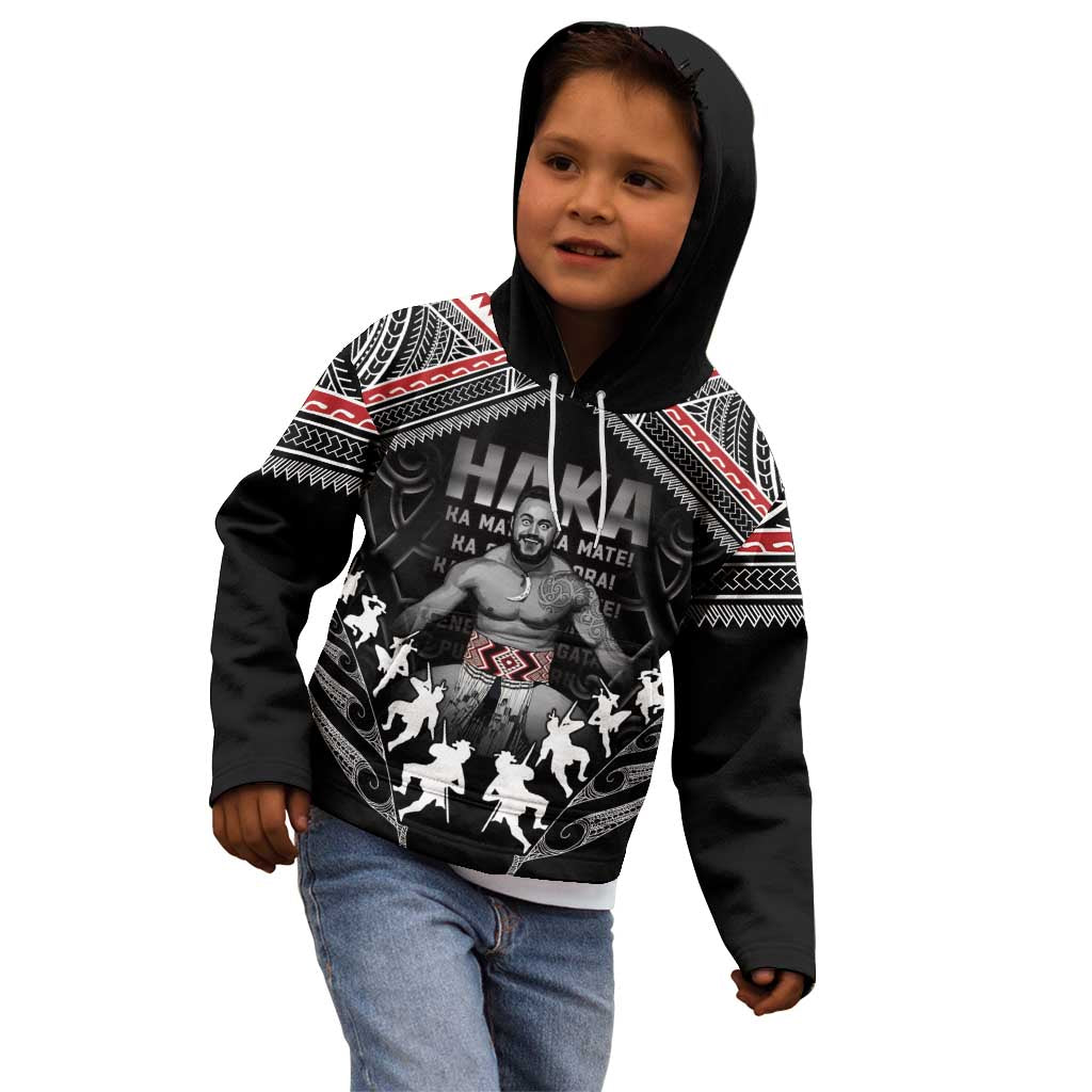 New Zealand Aotearoa Kid Hoodie Traditional Kapa Haka