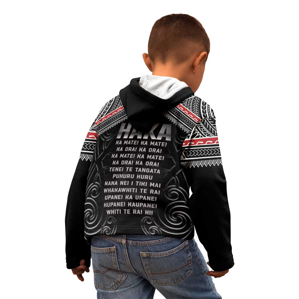 New Zealand Aotearoa Kid Hoodie Traditional Kapa Haka