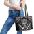 New Zealand Aotearoa Leather Tote Bag Traditional Kapa Haka