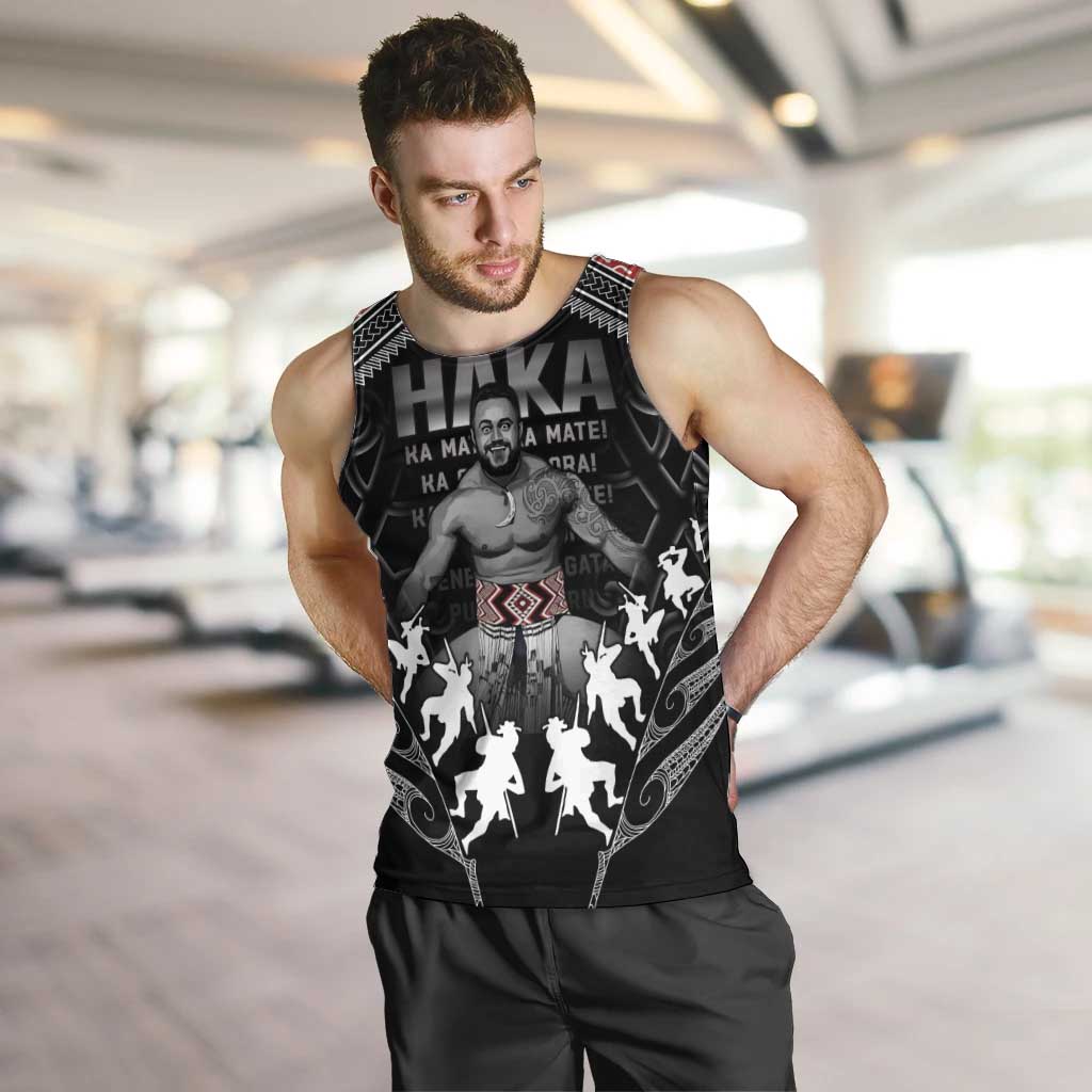 New Zealand Aotearoa Men Tank Top Traditional Kapa Haka