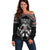 New Zealand Aotearoa Off Shoulder Sweater Traditional Kapa Haka