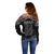 New Zealand Aotearoa Off Shoulder Sweater Traditional Kapa Haka