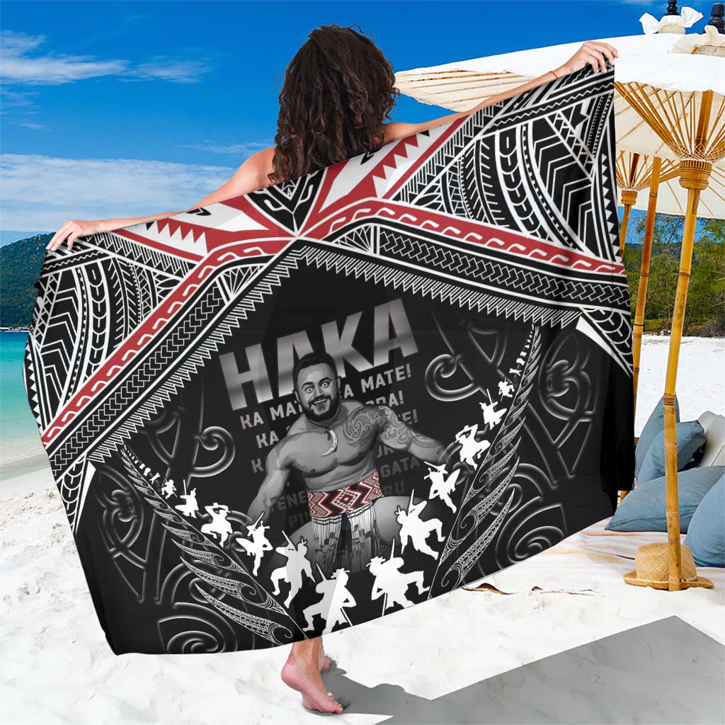 New Zealand Aotearoa Sarong Traditional Kapa Haka LT05 One Size 44 x 66 inches Black - Polynesian Pride