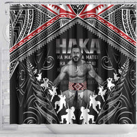 New Zealand Aotearoa Shower Curtain Traditional Kapa Haka
