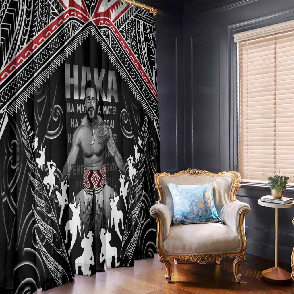 New Zealand Aotearoa Window Curtain Traditional Kapa Haka