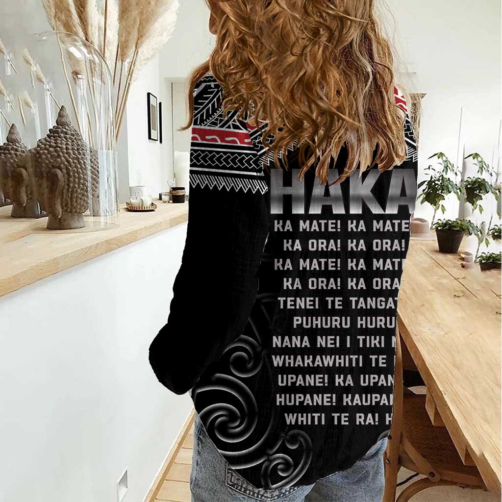 New Zealand Aotearoa Women Casual Shirt Traditional Kapa Haka