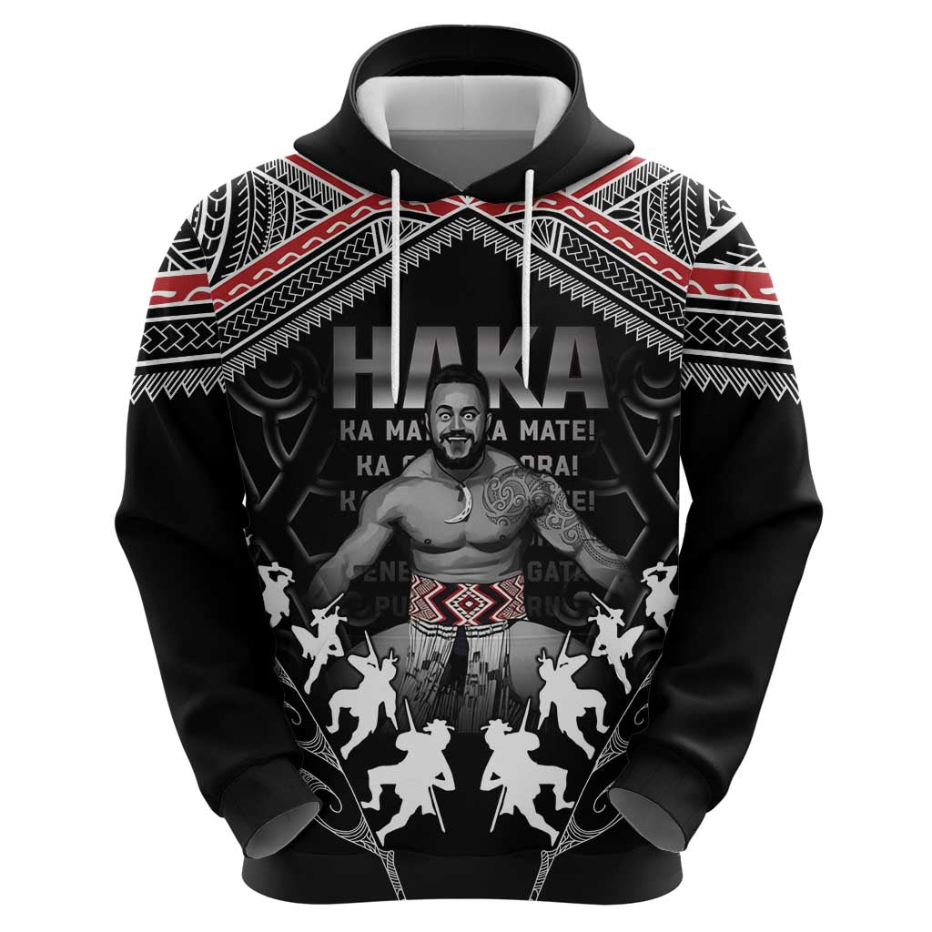 New Zealand Aotearoa Zip Hoodie Traditional Kapa Haka