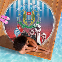 Free West Papua Beach Blanket One People One Soul Unique Style - Polynesian Pride