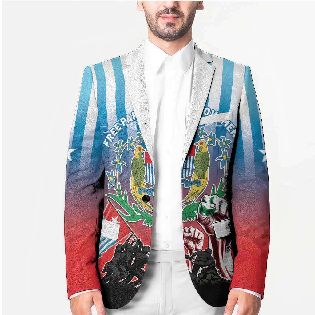 Personalised Free West Papua Blazer One People One Soul Unique Style - Polynesian Pride