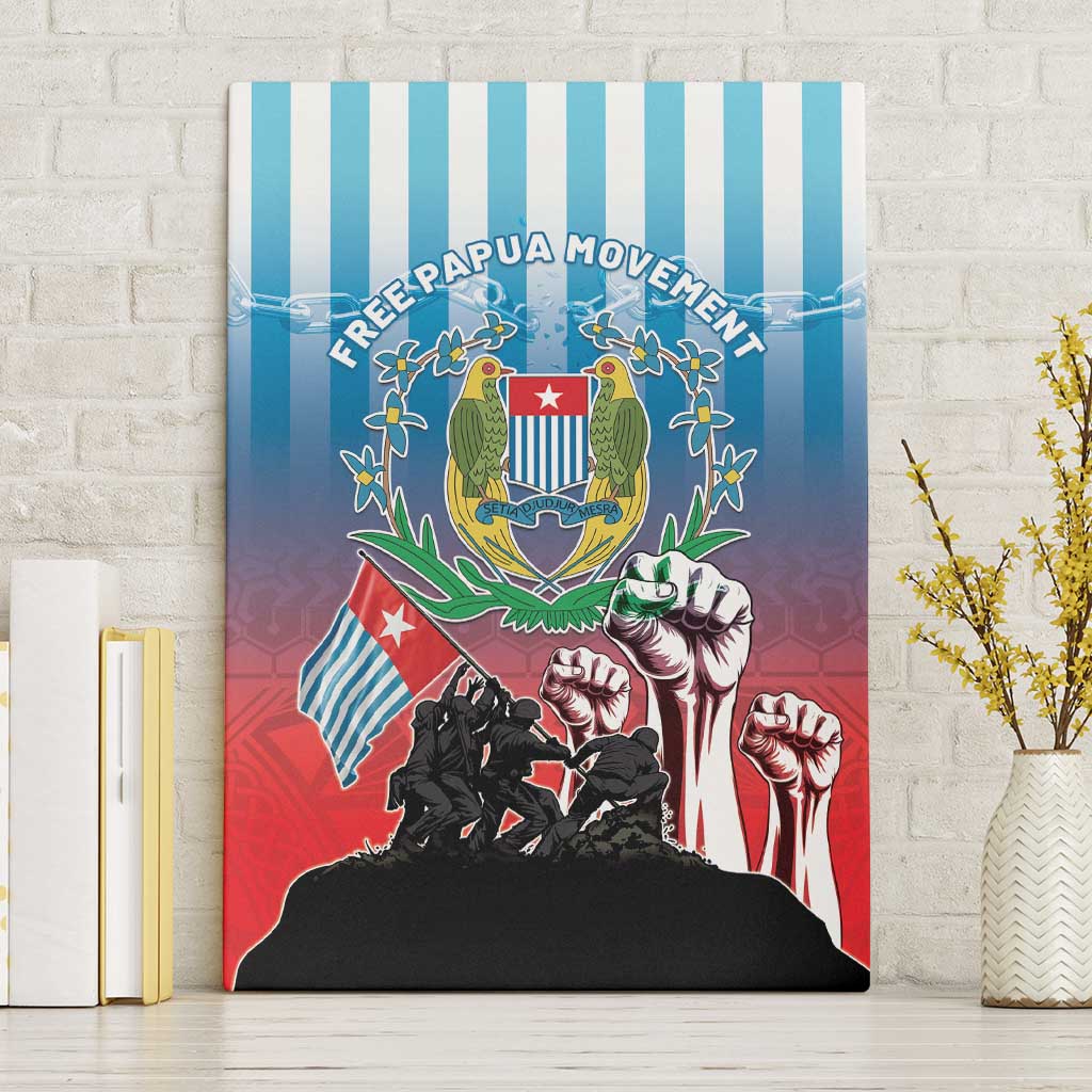 Free West Papua Canvas Wall Art One People One Soul Unique Style - Polynesian Pride