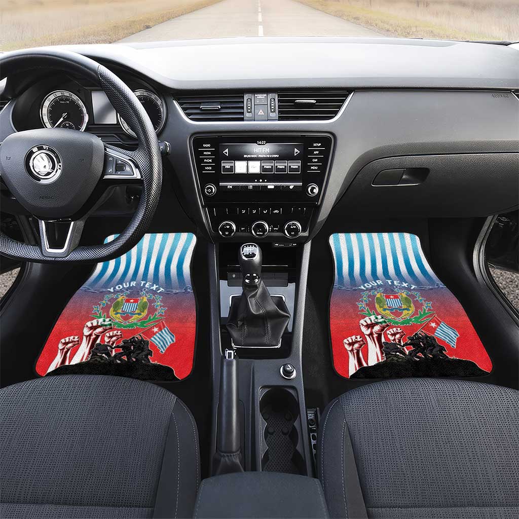 Personalised Free West Papua Car Mats One People One Soul Unique Style - Polynesian Pride