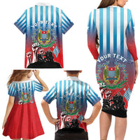 Personalised Free West Papua Family Matching Long Sleeve Bodycon Dress and Hawaiian Shirt One People One Soul Unique Style - Polynesian Pride