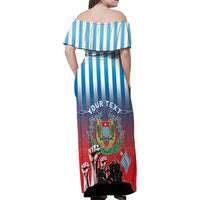 Personalised Free West Papua Family Matching Off Shoulder Maxi Dress and Hawaiian Shirt One People One Soul Unique Style - Polynesian Pride