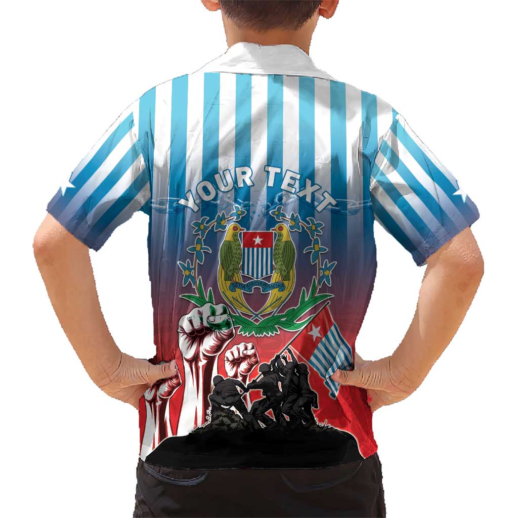 Personalised Free West Papua Family Matching Short Sleeve Bodycon Dress and Hawaiian Shirt One People One Soul Unique Style - Polynesian Pride