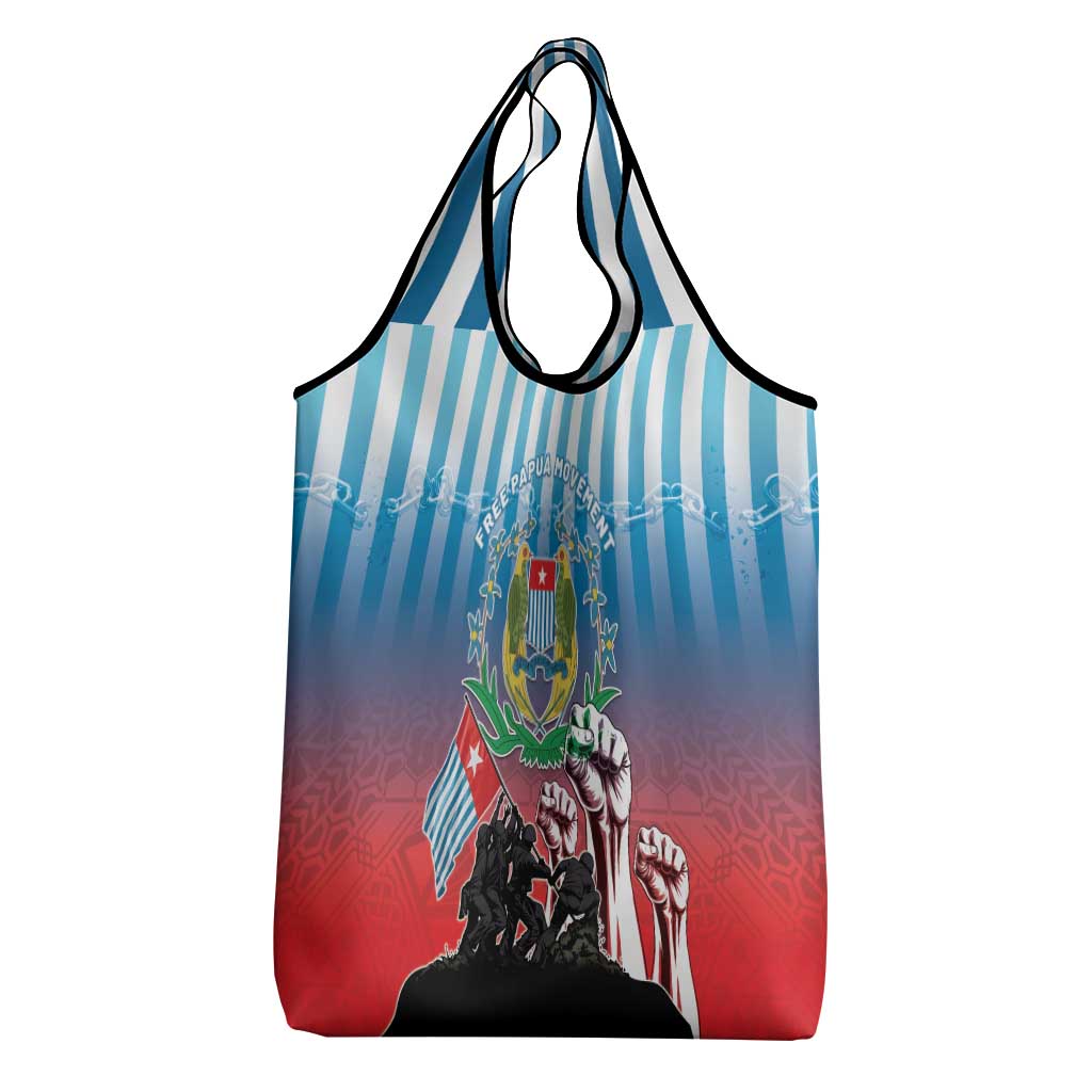 Free West Papua Grocery Bag One People One Soul Unique Style - Polynesian Pride