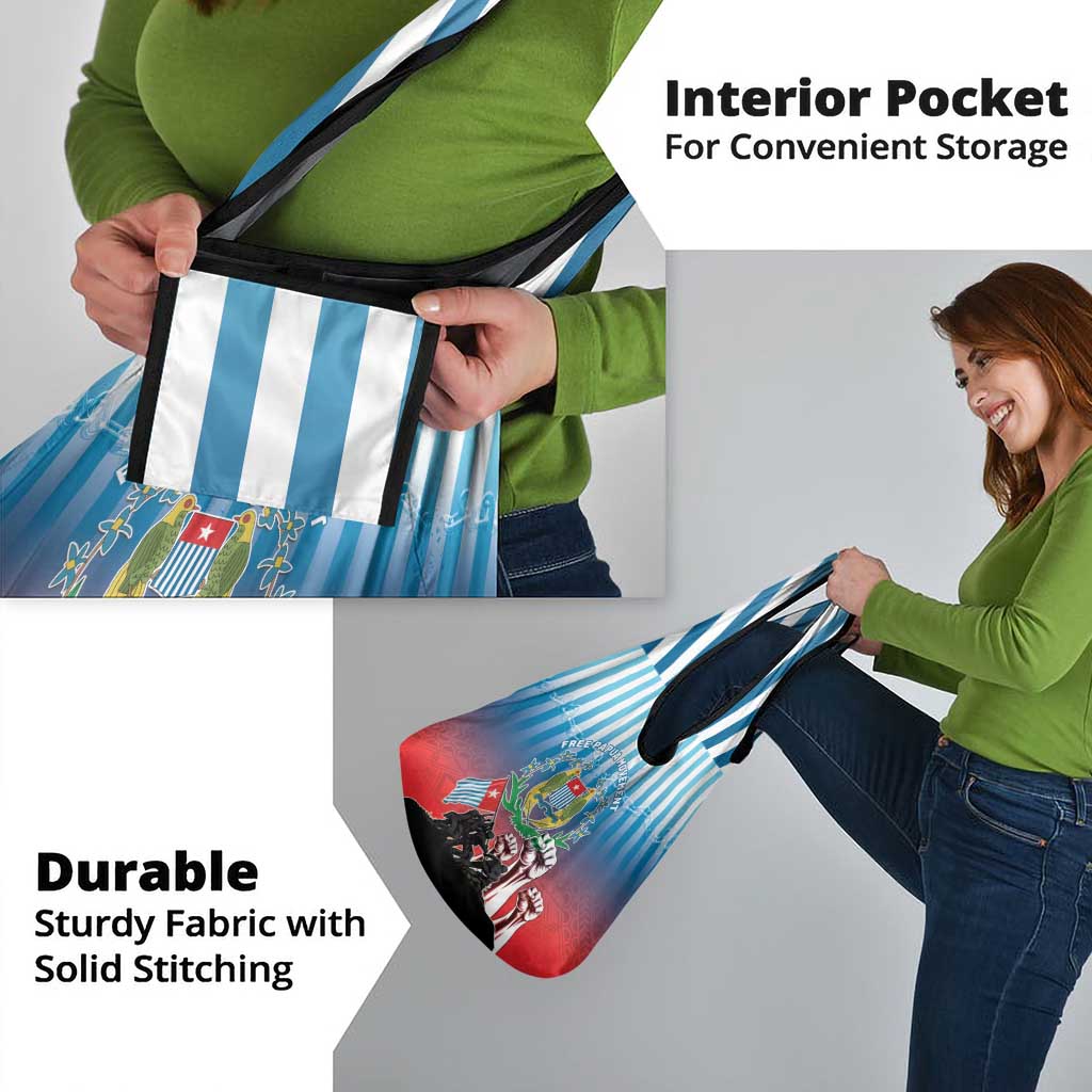 Free West Papua Grocery Bag One People One Soul Unique Style - Polynesian Pride