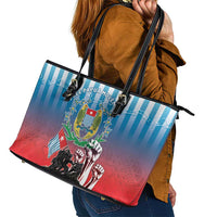 Free West Papua Leather Tote Bag One People One Soul Unique Style - Polynesian Pride